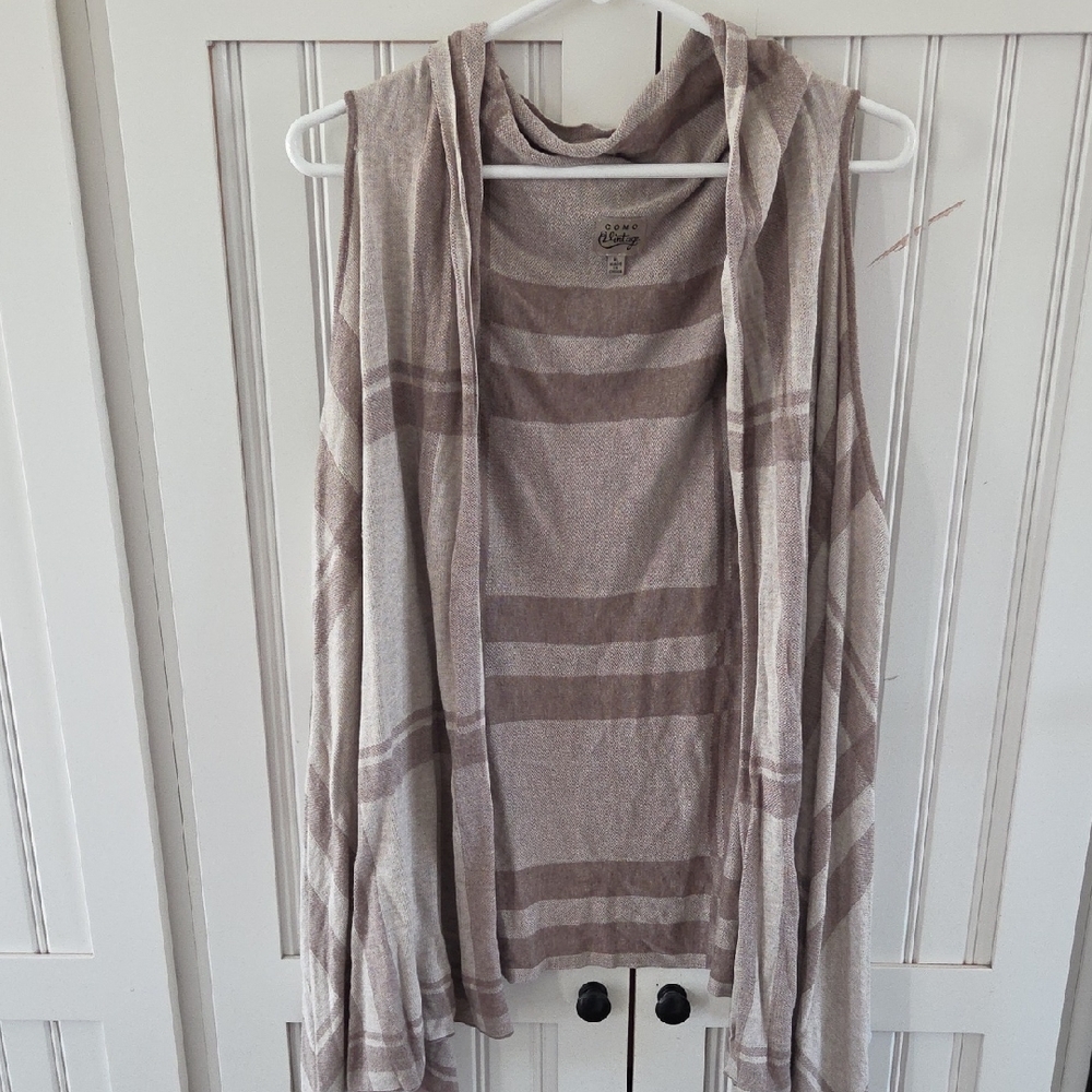 Como Vintage Womens Rayon Sleeveless Cardigan